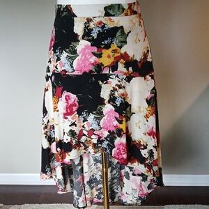 Kimchi Blue Pink and White Fit and Flare Skirt | Sz 2